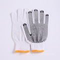 7 Gauge Baumwoll-/Polyesterschnur -Strickhandschuhe PVC gepunktete Handschuhe Allzweck -Arbeitshandschuhe